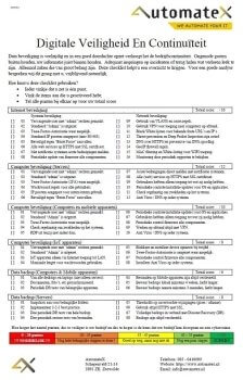 Checklist voor Digitale Veiligheid en Continuïteit